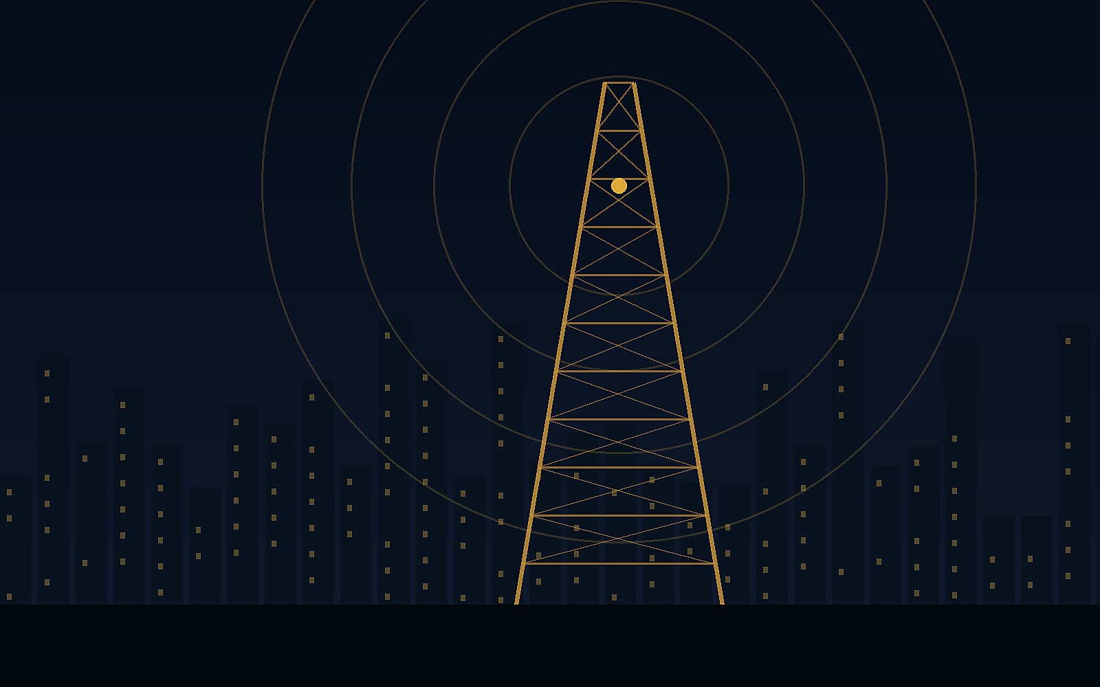 Telecom infrastructure skyline